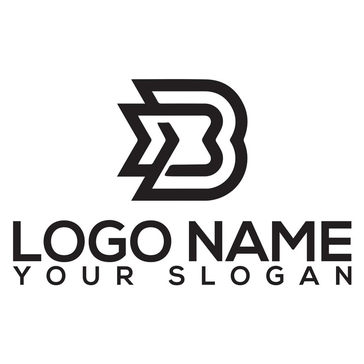 Vetor desenho do logotipo da letra b