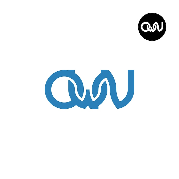 Vetor desenho do logotipo da letra own monogram