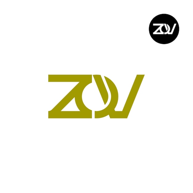 Vetor desenho do logotipo da letra zov monogram