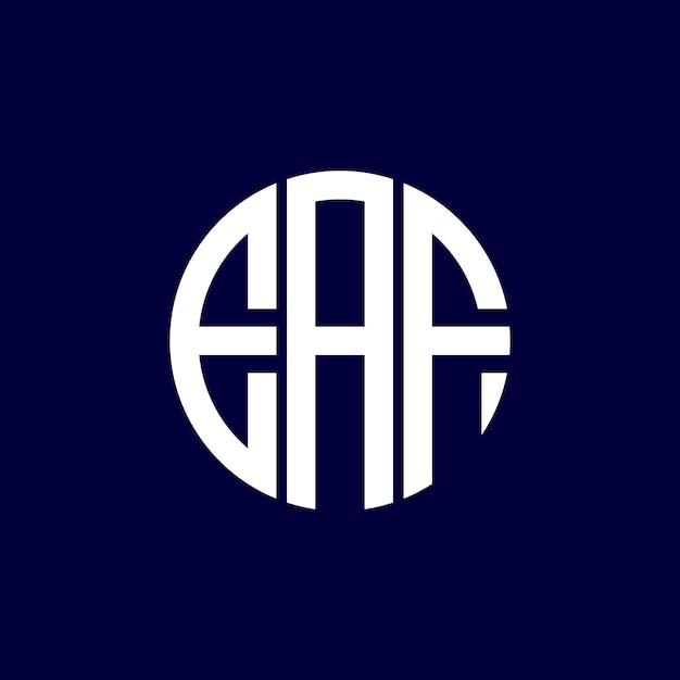 Desenho do logotipo do círculo eaf