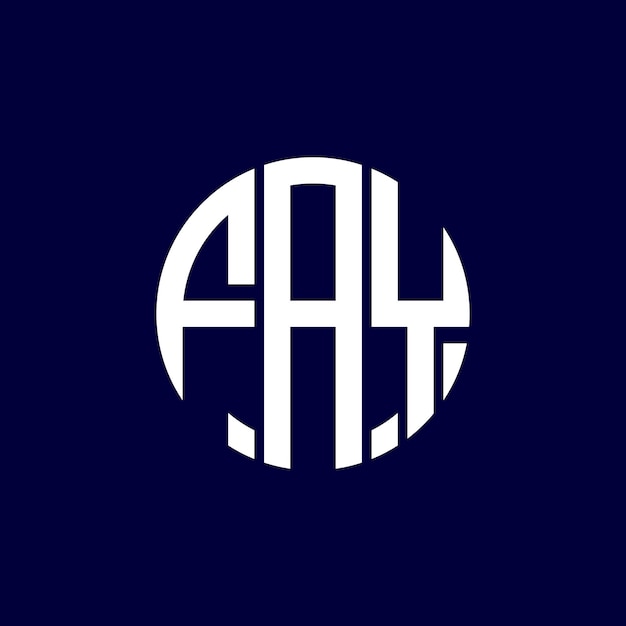 Desenho do logotipo do círculo fay