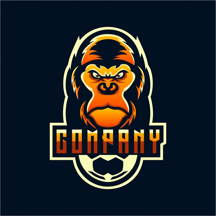 Vetor desenho do logotipo do gorila