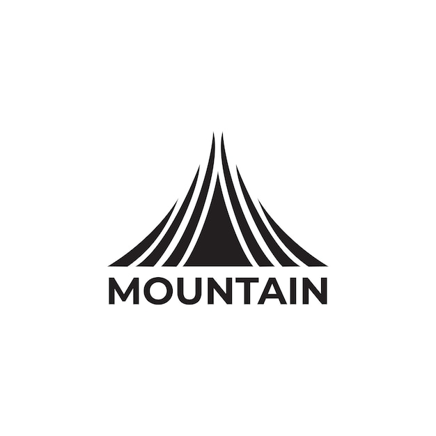 Desenho do logotipo do hotel mountain view