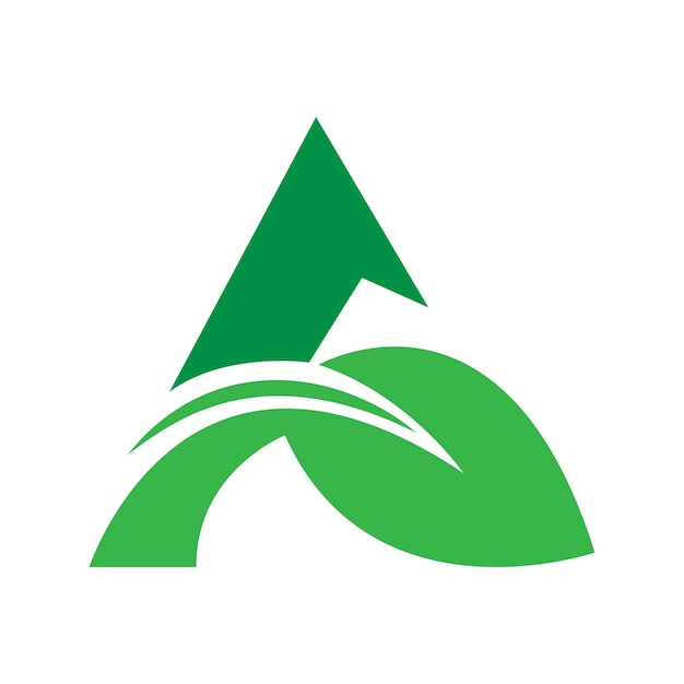 Desenho do logotipo do ícone da folha