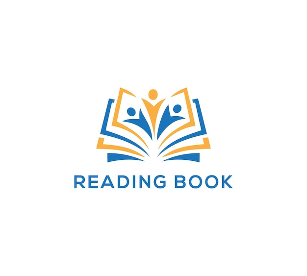 desenho do logotipo do livro de leitura