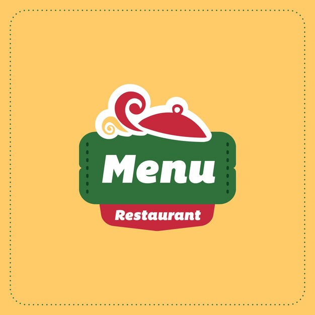 Desenho do logotipo do menu do restaurante Pan sign