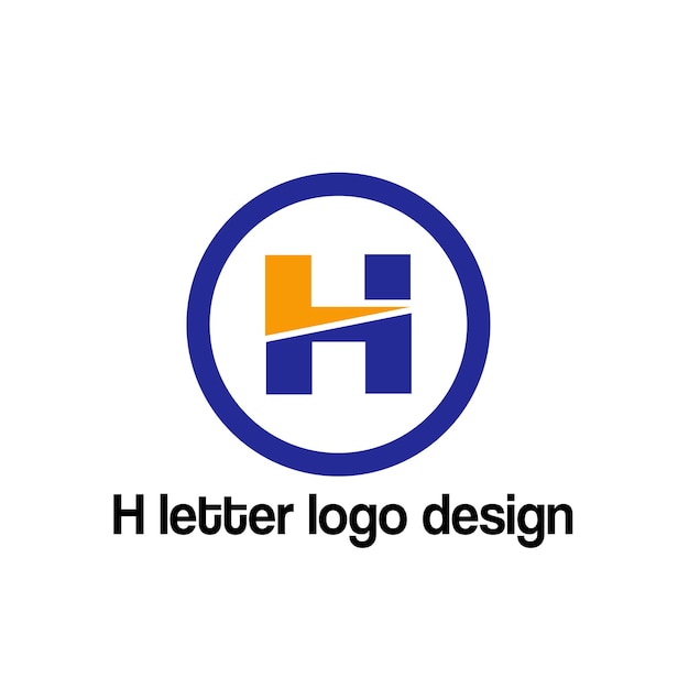 Vetor desenho do logotipo do vetor da letra h