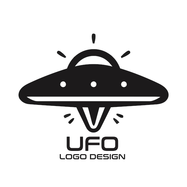 Vetor desenho do logotipo do vetor ufo