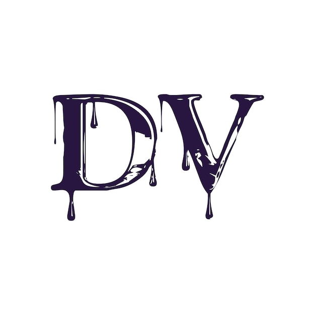 Vetor desenho do logotipo dv