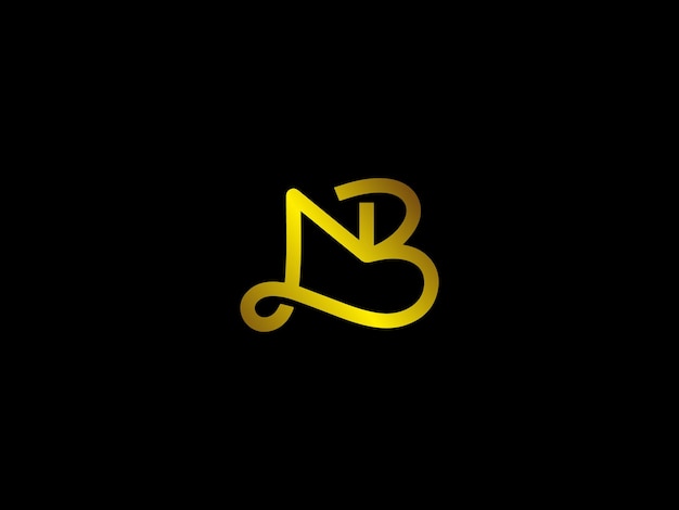 Vetor desenho do logotipo nb