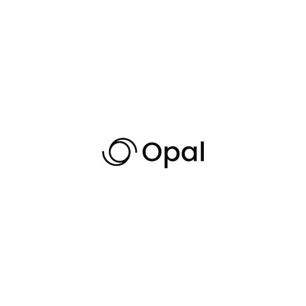 Vetor desenho do logotipo opal