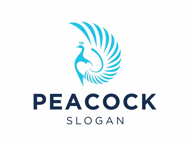 Vetor desenho do logotipo peacock