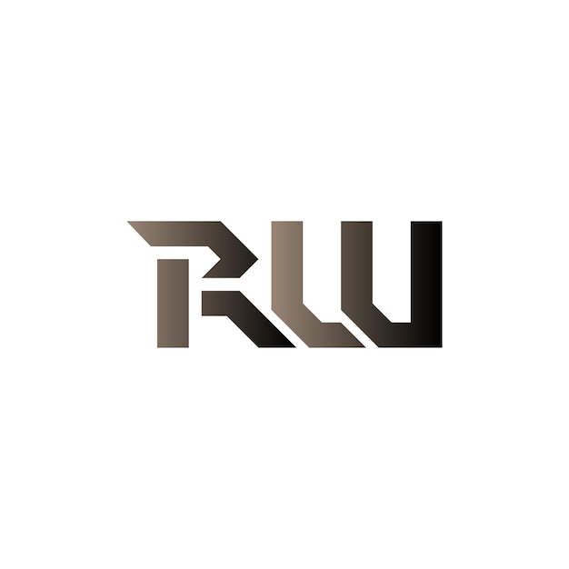 Vetor desenho do logotipo rw