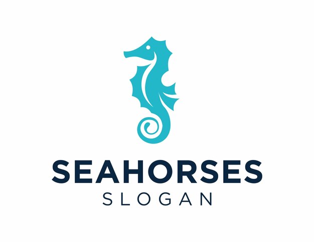 Vetor desenho do logotipo seahorse