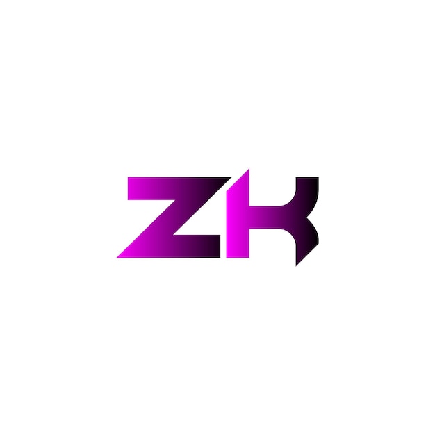 Vetor desenho do logotipo zk