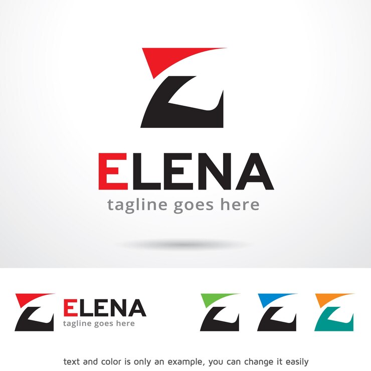 Vetor desenho do modelo da letra e do logotipo
