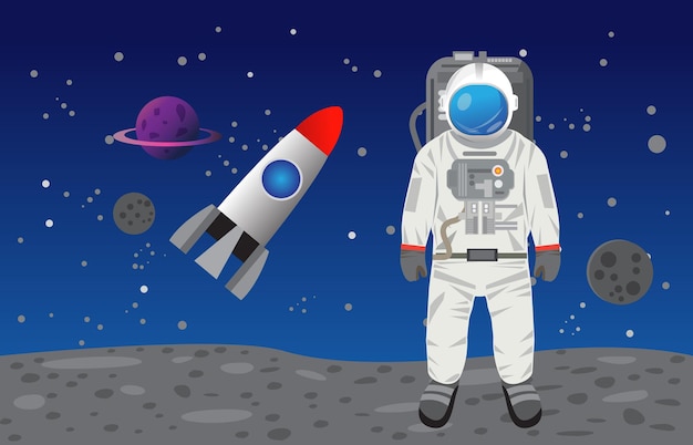 Desenho do vetor do astronauta Convertido