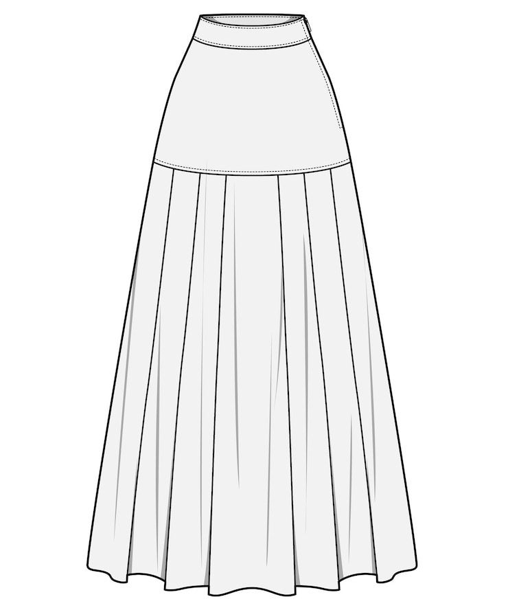 Vetor desenho e ilustração de saia
