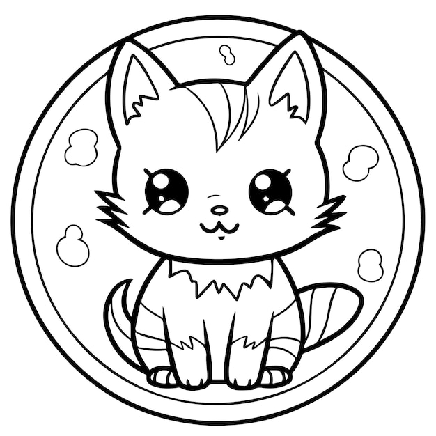 Desenho de Gato sentado para colorir  Desenhos para colorir e imprimir  gratis