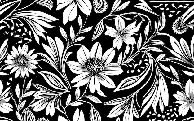 Desenho floral decorativo vetorial livre floral ilustração vetorial
