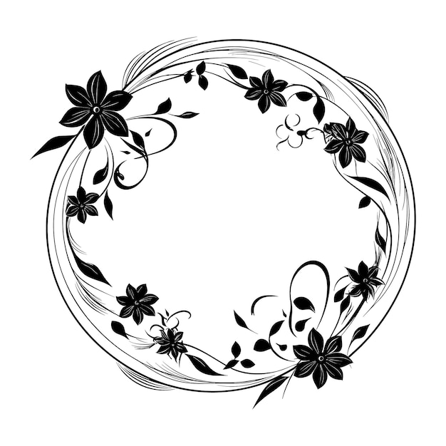 Desenho floral ornamental decorativo elegante