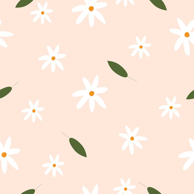 Desenho floral vintage desenhado à mão. vector de fundo sem costura.