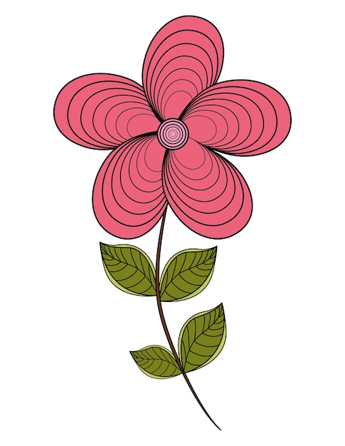 Vetor desenho floral.