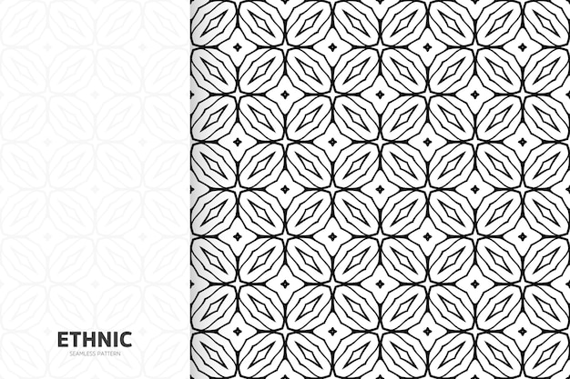 Desenho geométrico de textura tribal perfeita