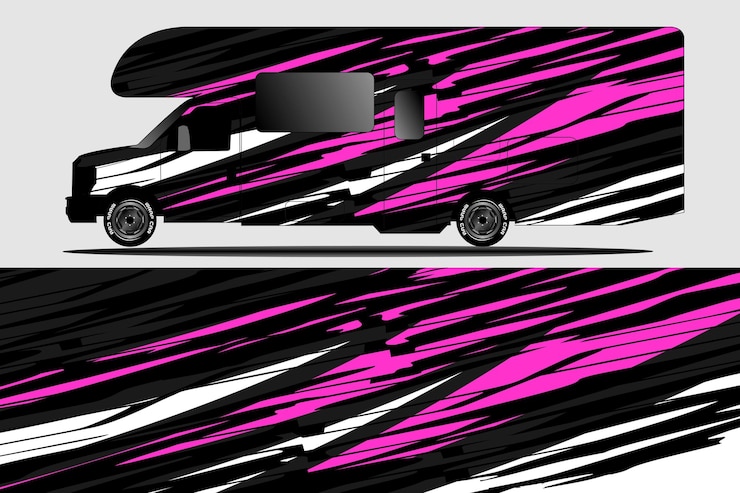 Vetor desenho grunge abstrato para carros esportivos, adesivos de carros e outros veículos