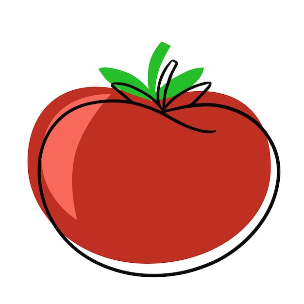 Boné Desenho vegetal do tomate vermelho Kawaii