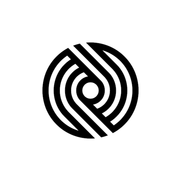 desenho moderno do logotipo da letra O monograma