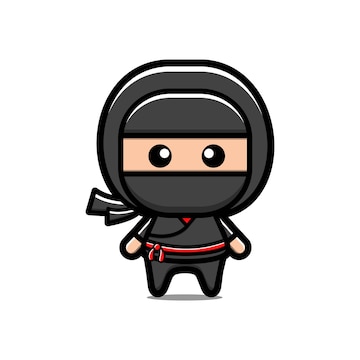 Desenho ninja fofo