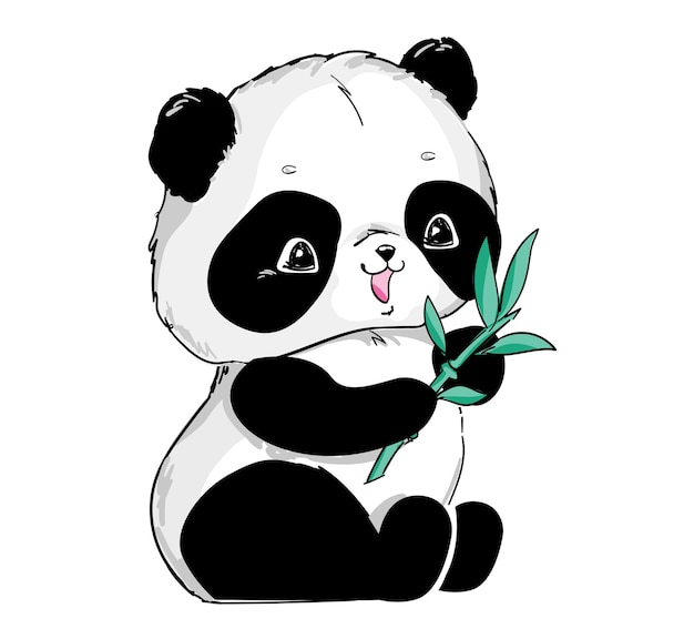 Desenho Realista Vetorial Da Figura Panda Em Ilustração Desenhada à Mão  Inteira Ilustração do Vetor - Ilustração de silhueta, urso: 251025852