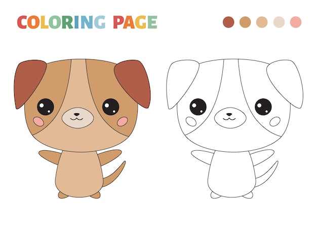 Cachorros Kawaii: Desenhos Para Colorir! [Grátis]