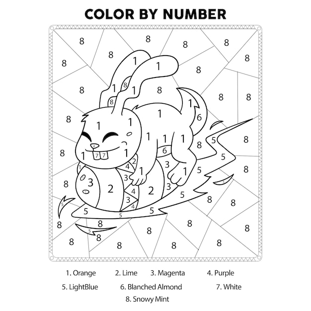 Desenhos para colorir de seguindo números 