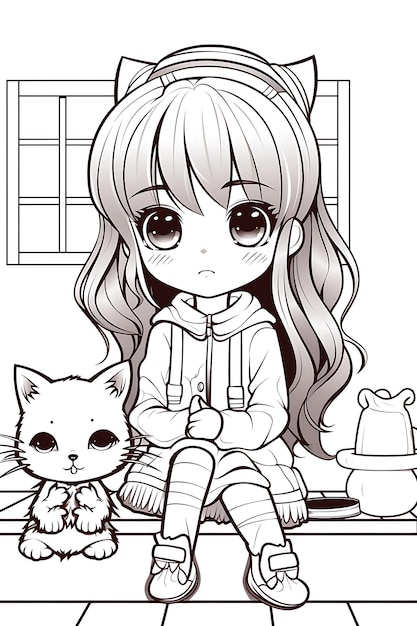 Desenho e Imagem Gacha Life Piscando para Colorir e Imprimir Grátis para  Adultos e Crianças (Meninas e Meninos) 