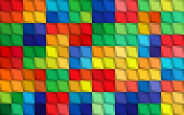 desenho quadrado artístico colorido para padrão e fundo