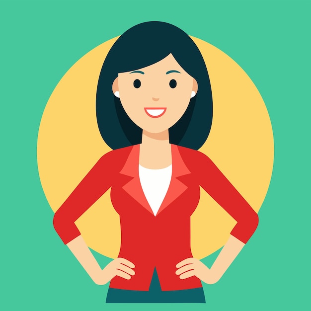Desenho vetorial bem sucedido de mulheres de negócios