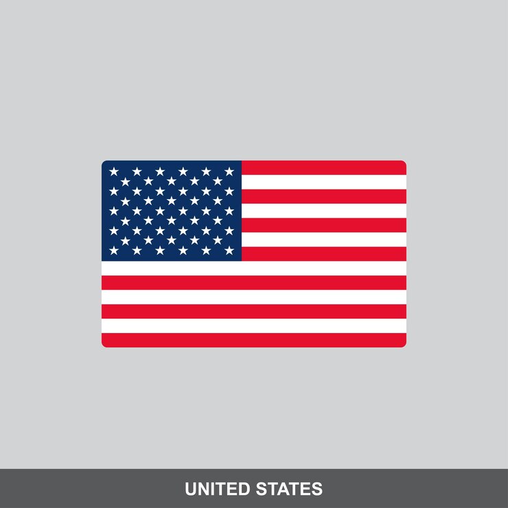 Vetor desenho vetorial da bandeira nacional dos estados unidos