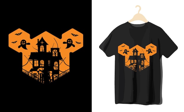 Vetor desenho vetorial de camiseta de halloween