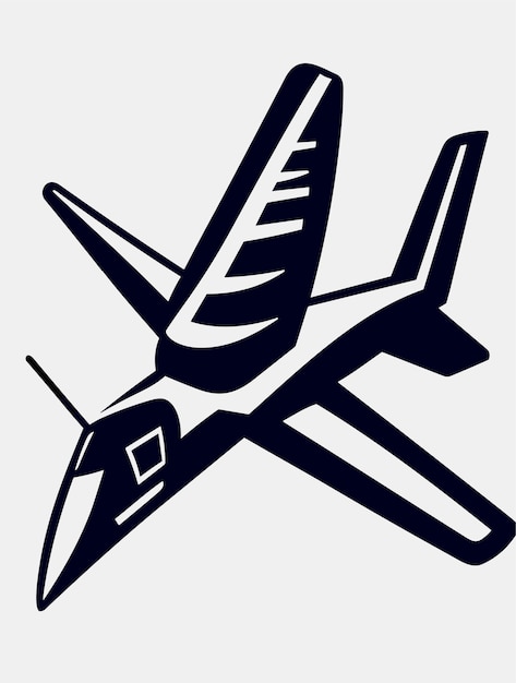 Desenho vetorial de clipart de avião aero dos desenhos animados