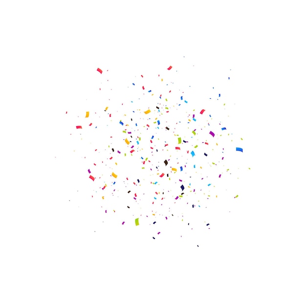 Desenho vetorial de Confetti multicolor