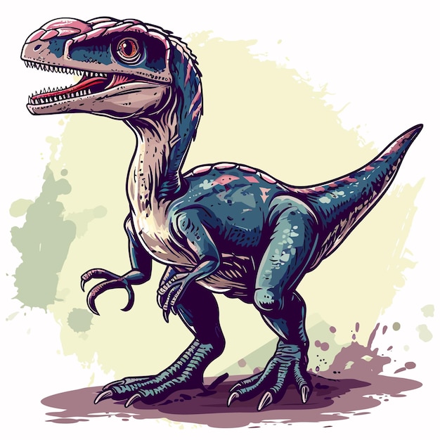 Vetor desenho vetorial de dinossauro