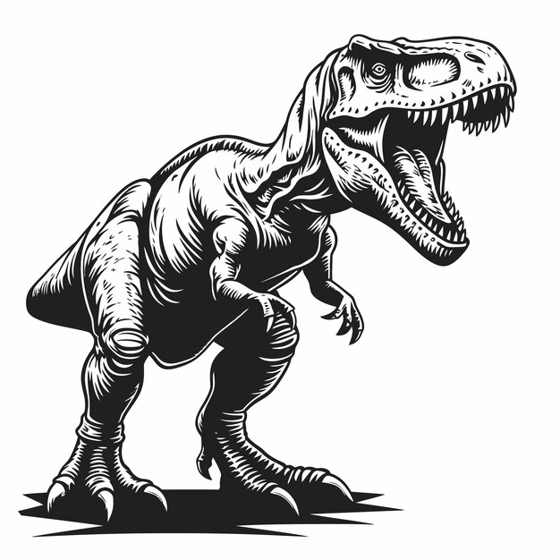 Vetor desenho vetorial de dinossauro