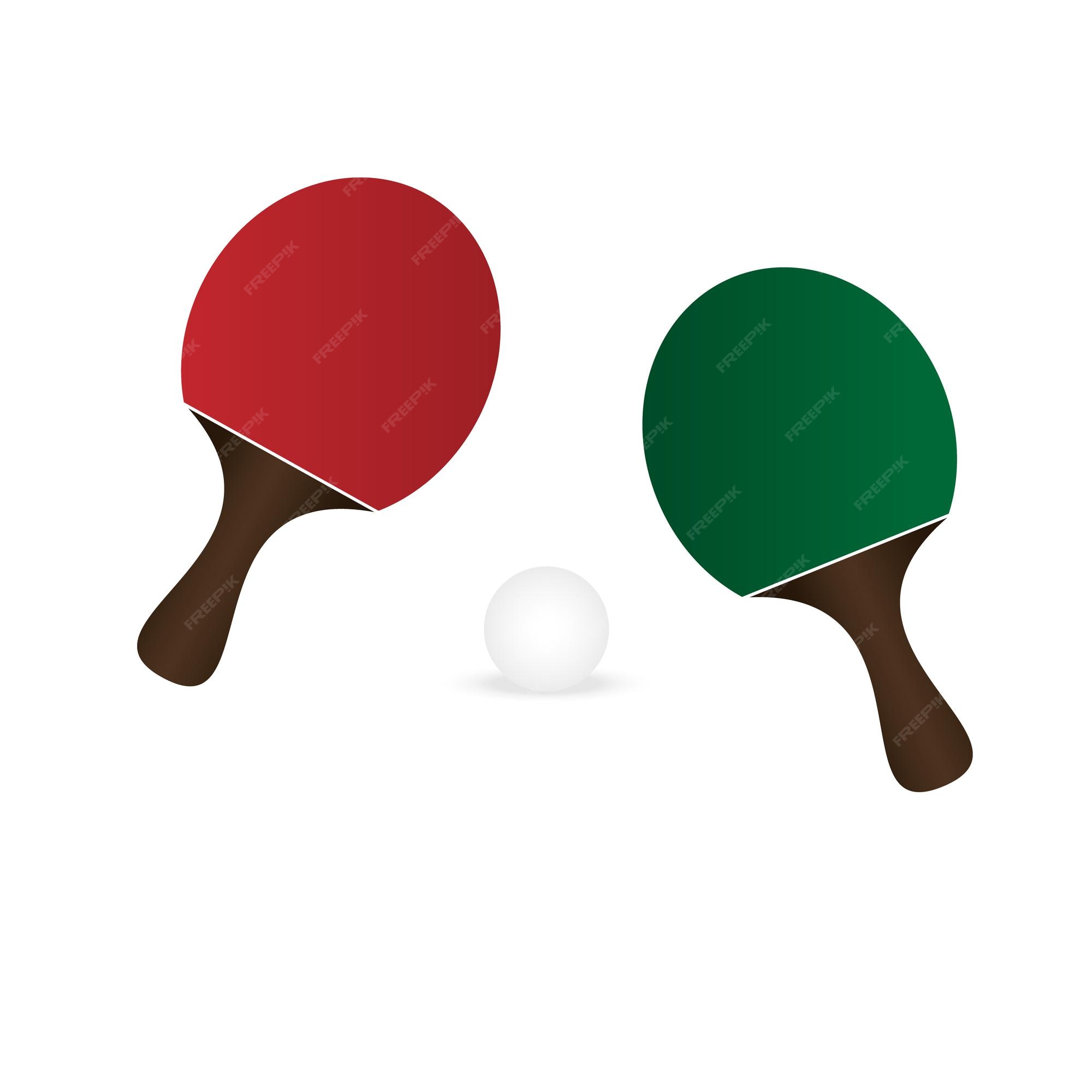 Raquetes de ping pong e ícone de vetor de desenho animado de coleção de  bolas conceito de ícone de equipamento esportivo de tênis de mesa  ilustração vetorial isolada