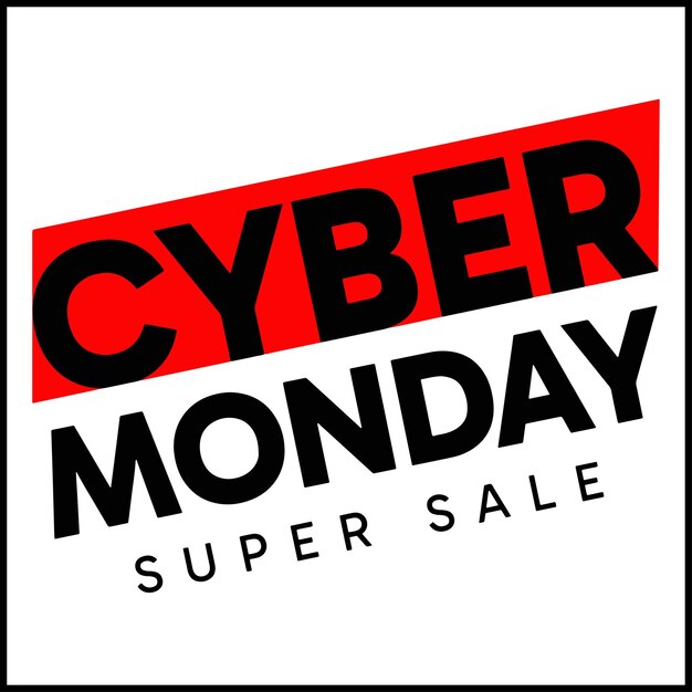 Desenho vetorial de venda de cyber monday