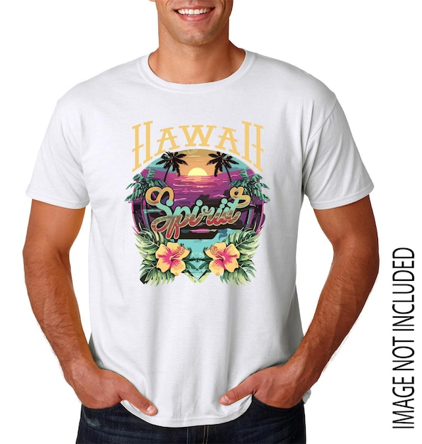 Vetor desenho vetorial do havaí para camiseta