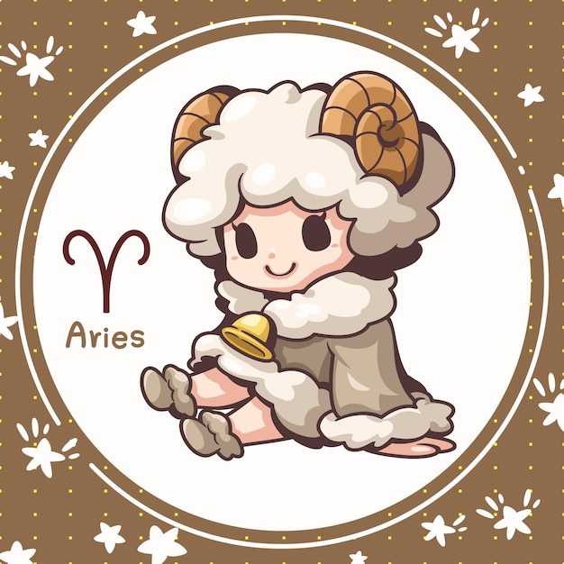 Desenhos animados bonitos de Áries