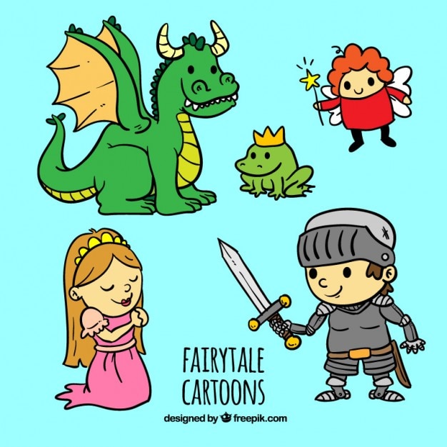 Desenhos animados bonitos do conto de fadas