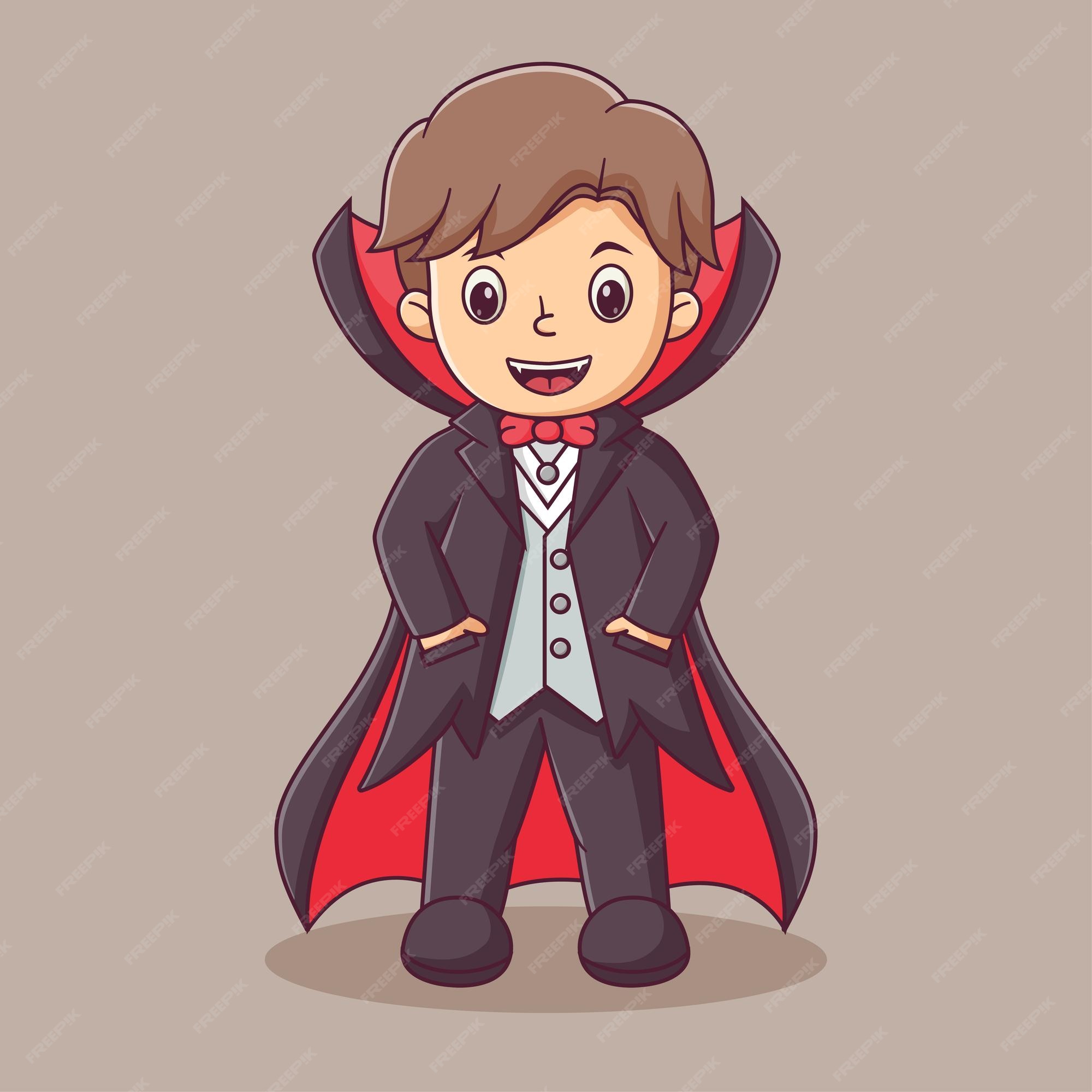 Lindo Desenho Animado Chibi Drácula Adesivos De Halloween PNG , Drácula,  Vampiro, Dia Das Bruxas Imagem PNG e PSD Para Download Gratuito